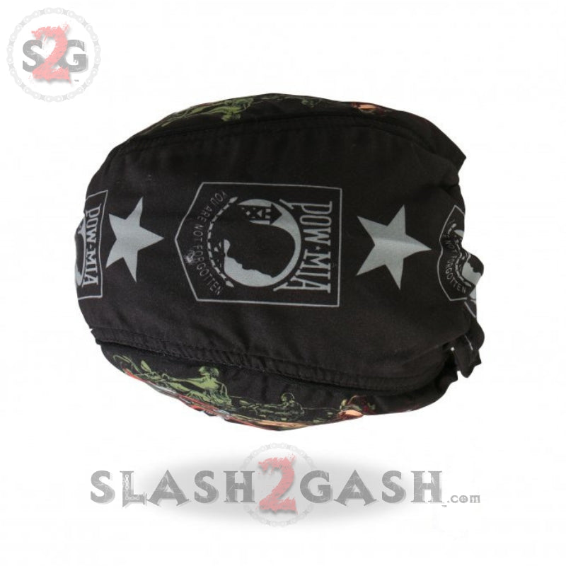 Hot Leathers Vets Dont Forget POW Headwrap Premium Biker Du-Rag Headwrap - Tophatter Daily Deals