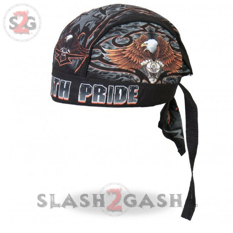 Hot Leathers Premium Eagle Headwrap - Ride With Pride Durag Headwrap - Tophatter Daily Deals