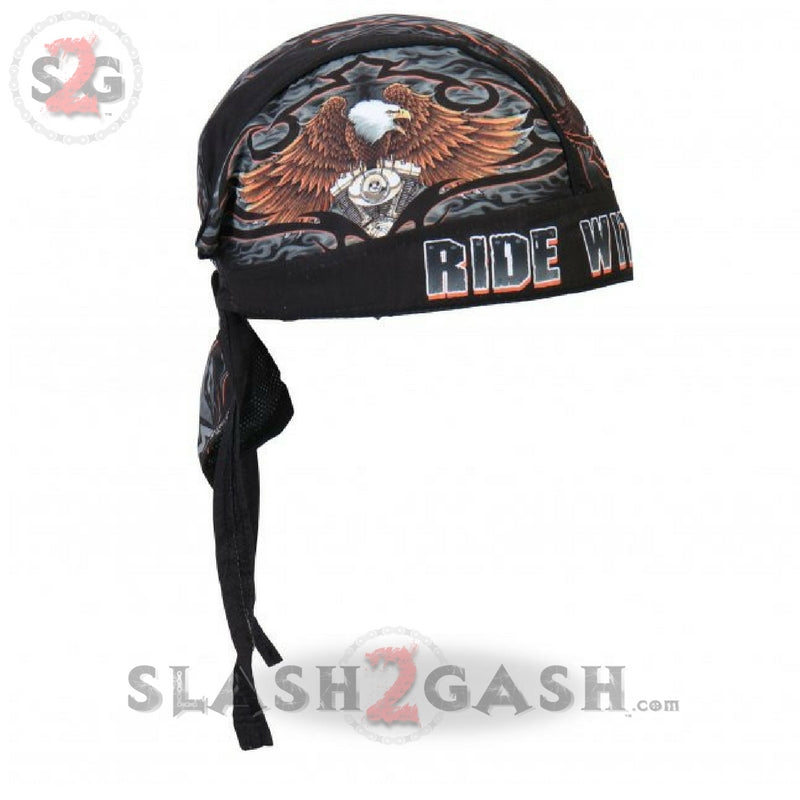 Hot Leathers Premium Eagle Headwrap - Ride With Pride Durag Headwrap - Tophatter Daily Deals
