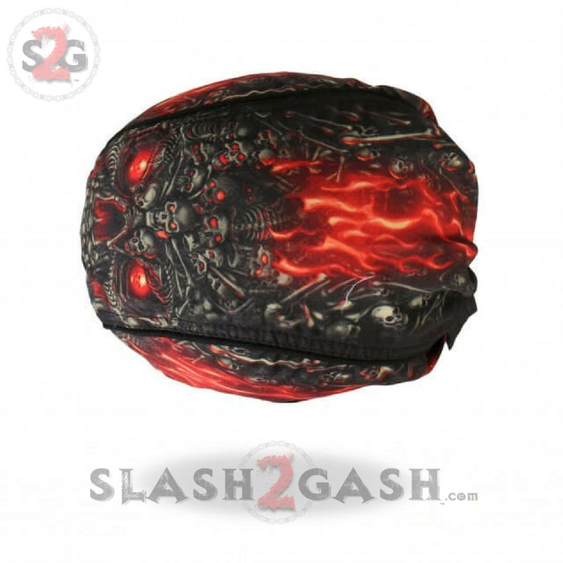 Hot Leathers Skull Made Of Skulls Headwrap Premium Motorcycle Durag Headwrap - Tophatter Daily Deals