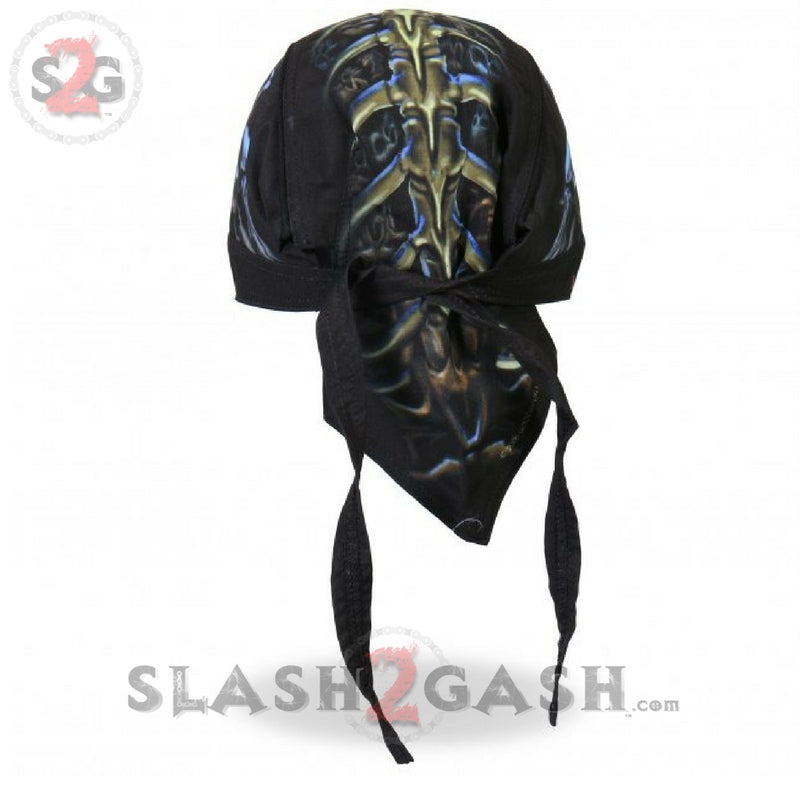 Hot Leathers Skull Cavern Headwrap Premium Motorcycle Durag Headwrap - Tophatter Daily Deals