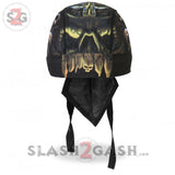 Hot Leathers Skull Cavern Headwrap Premium Motorcycle Durag Headwrap - Tophatter Daily Deals