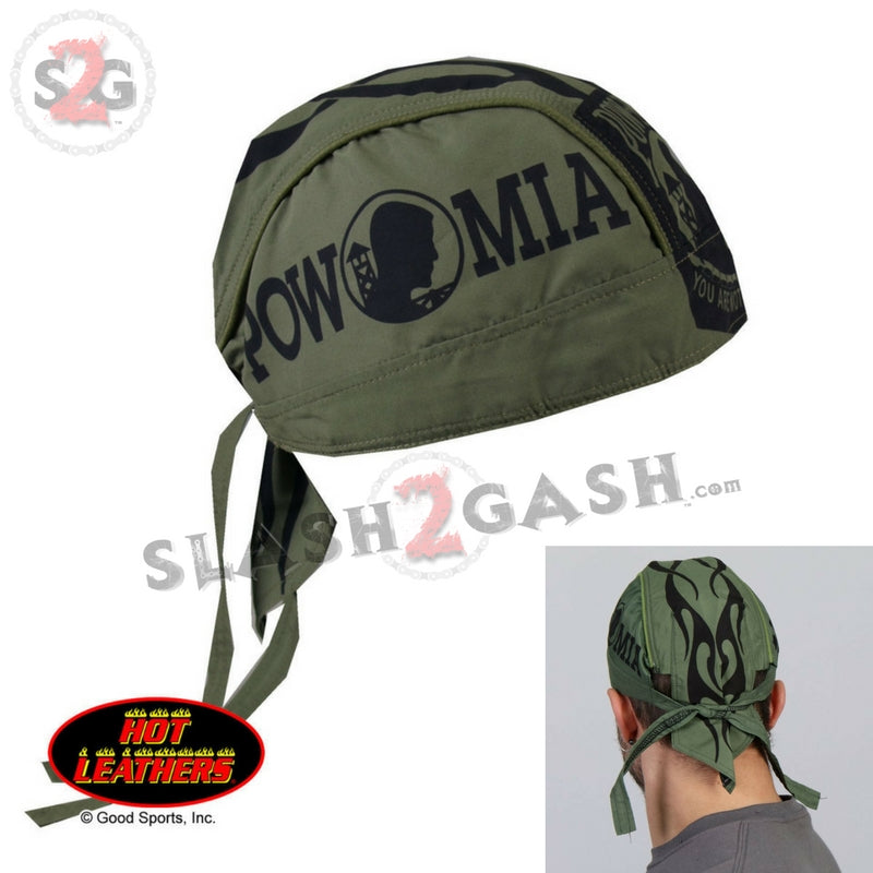 Hot Leathers POW/MIA Headwrap Premium Military Biker Durag Headwrap - Tophatter Daily Deals
