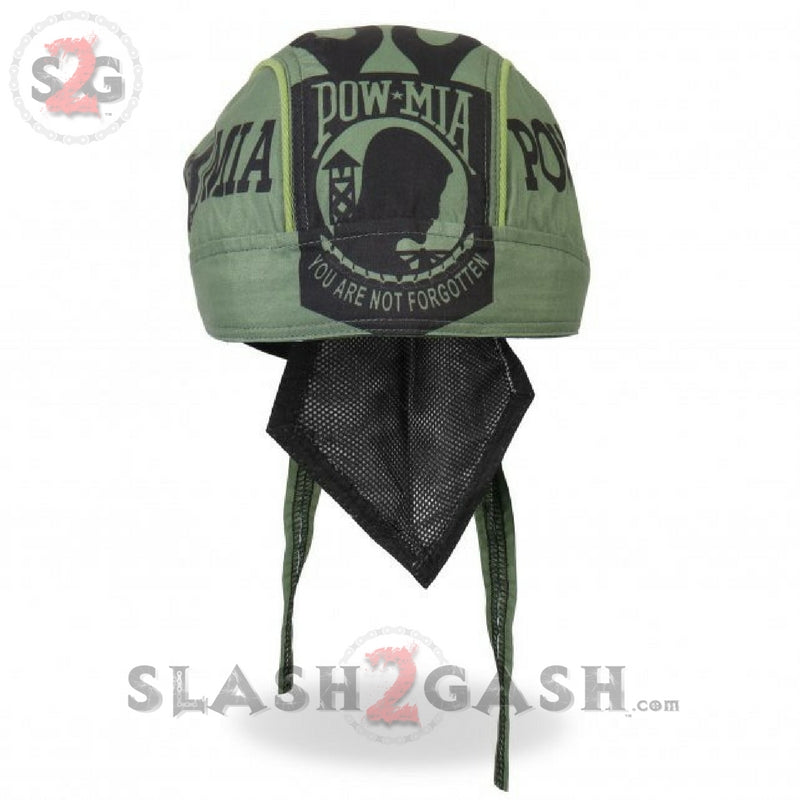 Hot Leathers POW/MIA Headwrap Premium Military Biker Durag Headwrap - Tophatter Daily Deals