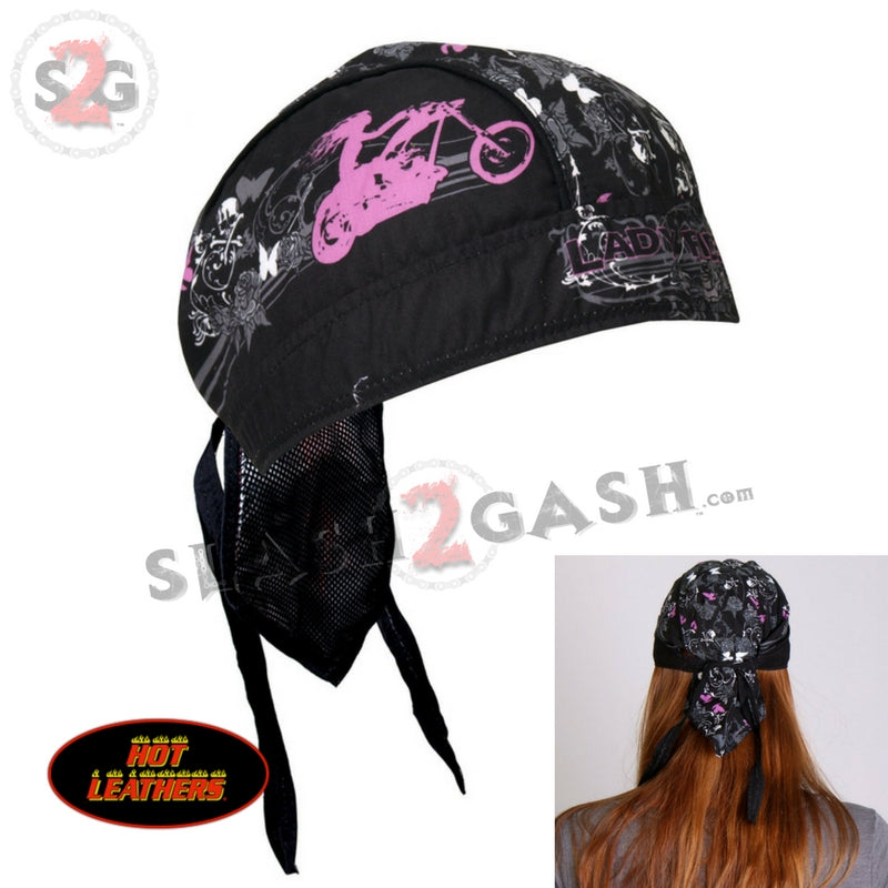 Hot Leathers Lady Rider Bling Premium Head Wrap w/Rhinestones Headwrap - Tophatter Daily Deals