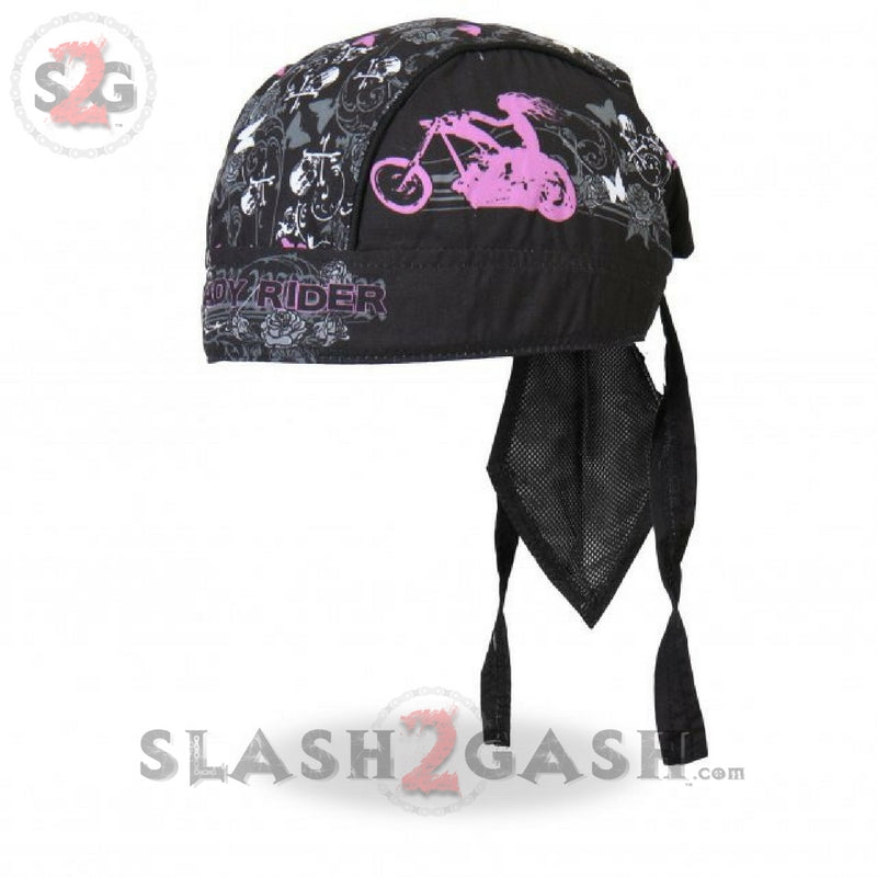 Hot Leathers Lady Rider Bling Premium Head Wrap w/Rhinestones Headwrap - Tophatter Daily Deals