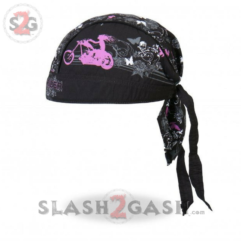 Hot Leathers Lady Rider Bling Premium Head Wrap w/Rhinestones Headwrap - Tophatter Daily Deals