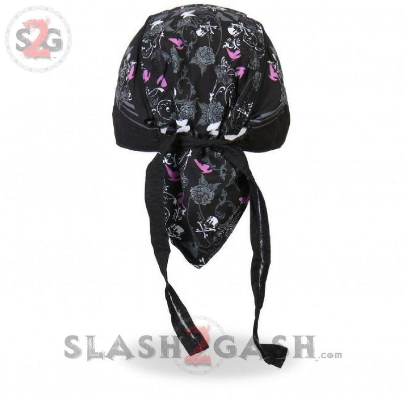 Hot Leathers Lady Rider Bling Premium Head Wrap w/Rhinestones Headwrap - Tophatter Daily Deals