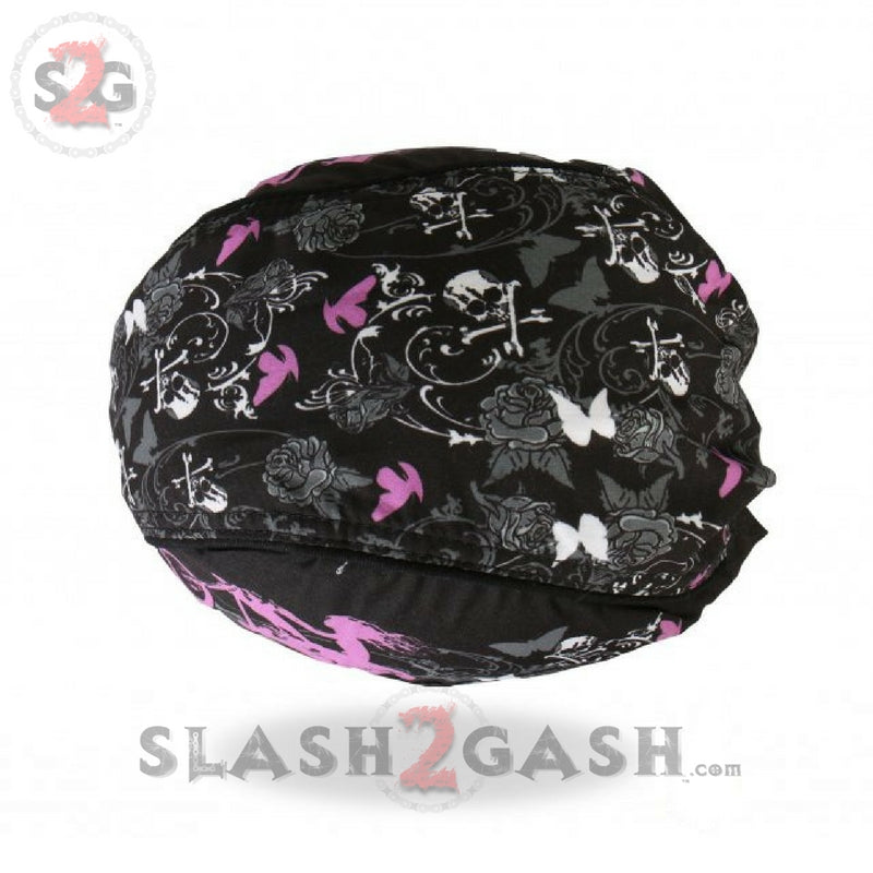 Hot Leathers Lady Rider Bling Premium Head Wrap w/Rhinestones Headwrap - Tophatter Daily Deals