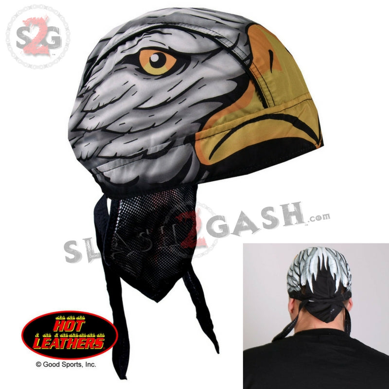 Hot Leathers Eagle Head Premium Headwrap Motorcycle Durag Headwrap - Tophatter Daily Deals