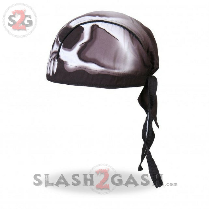 Hot Leathers Skull Head Premium Headwrap Motorcycle Durag Headwrap - Tophatter Daily Deals
