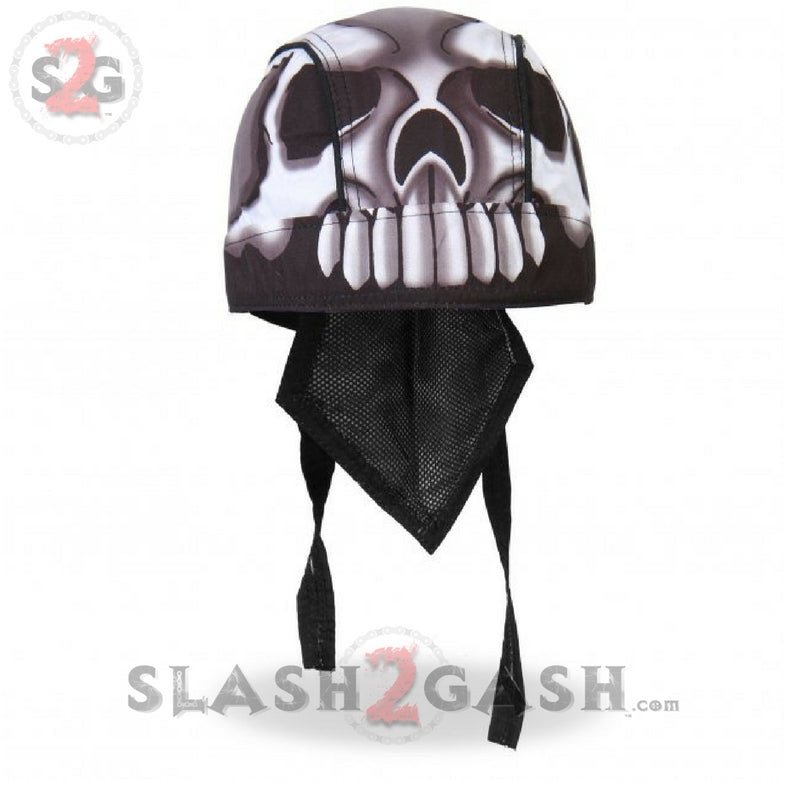 Hot Leathers Skull Head Premium Headwrap Motorcycle Durag Headwrap - Tophatter Daily Deals