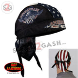 Hot Leathers American Ride Eagle Headwrap Premium Flag Du-Rag Headwrap - Tophatter Daily Deals