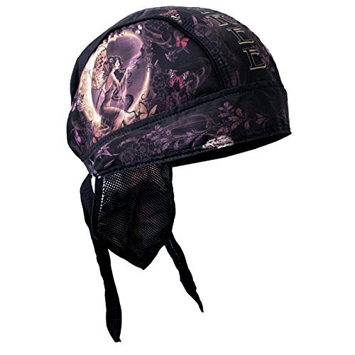 Hot Leathers Good Fairy Headwrap Ladies Premium Biker Du-Rag Headwrap - Tophatter Daily Deals
