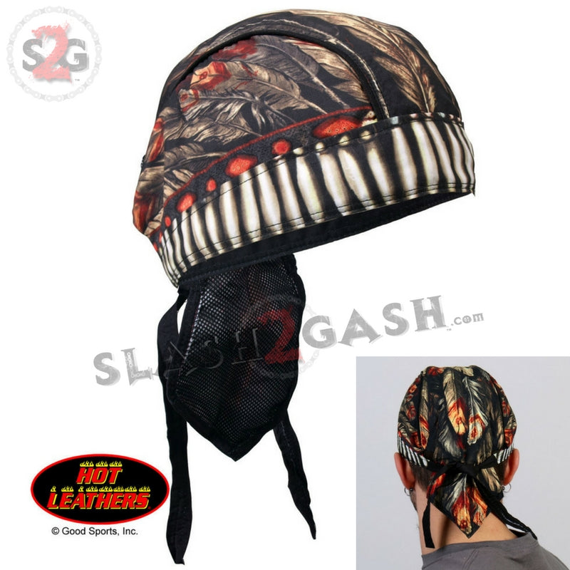 Hot Leathers Premium Headwrap Du-Rag Native American Headdress Headwrap - Tophatter Daily Deals
