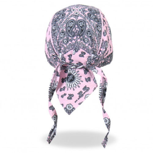 Hot Leathers Pink Paisley Headwrap Ladies Premium Biker Du-Rag Headwrap - Tophatter Daily Deals