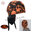 Hot Leathers Ancient Skulls Premium Headwrap Orange Biker Du-Rag Headwrap - Tophatter Daily Deals