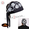 Hot Leathers Skeleton Middle Finger Headwrap Premium Biker Du-Rag Headwrap - Tophatter Daily Deals
