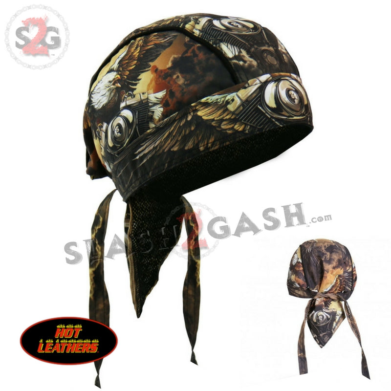Hot Leathers Eagle Clouds Headwrap Premium V-Twin Biker Du-Rag Headwrap - Tophatter Daily Deals