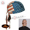 Hot Leathers Distressed American Flag Headwrap Premium Biker Du-Rag Headwrap - Tophatter Daily Deals