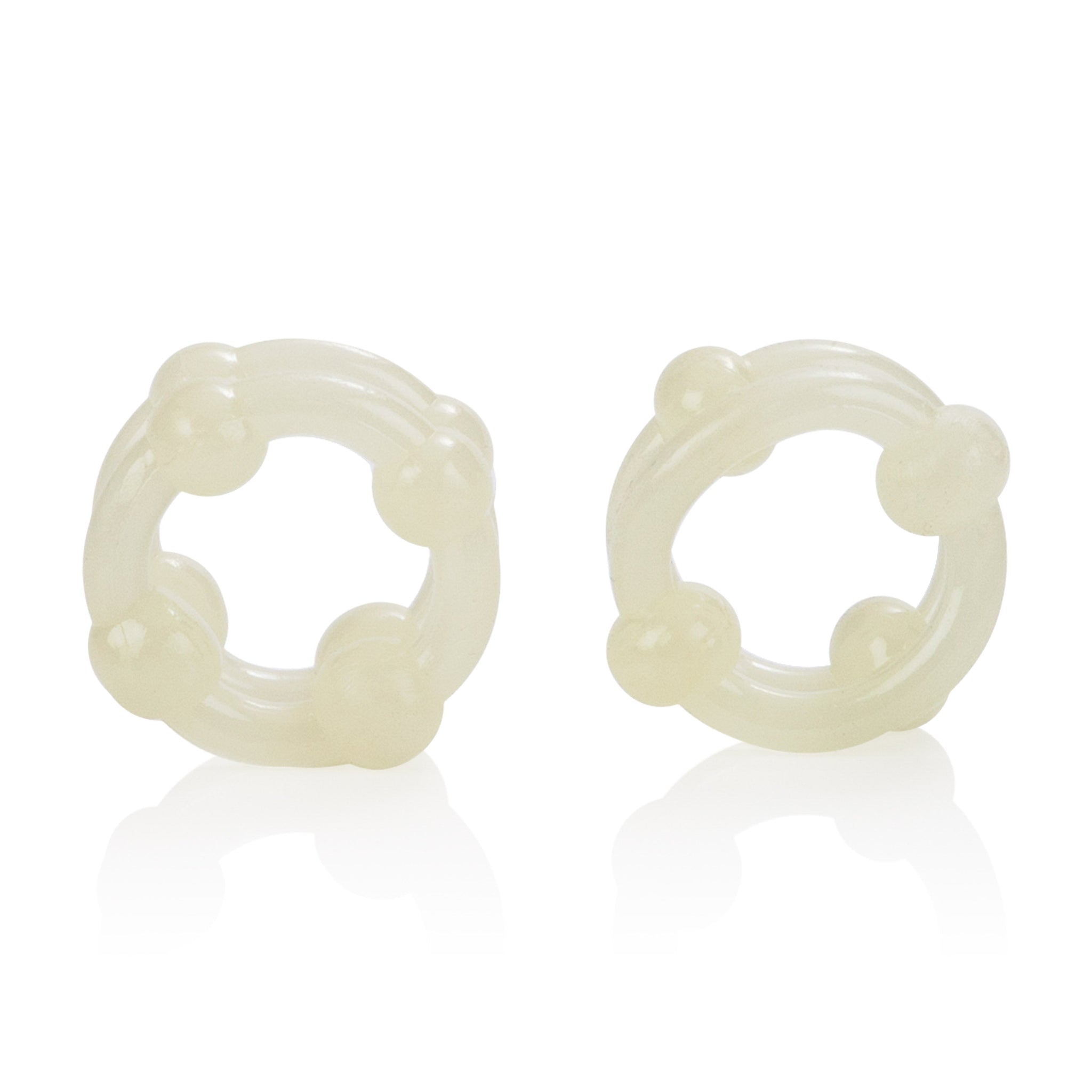 Island Rings Double Stacker Glow In The Dark Stretchy Cock Rings 0.75 Inch 2 Cm Duo > Cock Ring > Sets - Tophatter Daily Deals