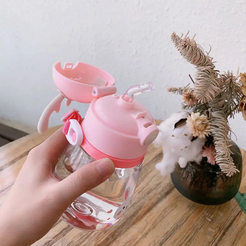 Cute Deer Antlers Water Bottle Pink Blue Yellow Green Animals - Tophatter Daily Deals
