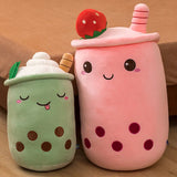 Cute Bubble Tea Plush Toy Stuffed Milk Tea Soft Boba Fruit Tea Cup Plushie Food - Tophatter Daily Deals