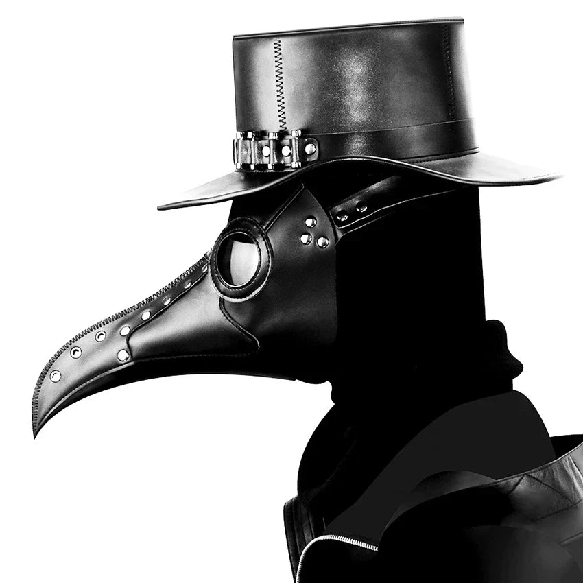Plague Doctor PU Leather Mask Steampunk Halloween 2025 - Tophatter Daily Deals