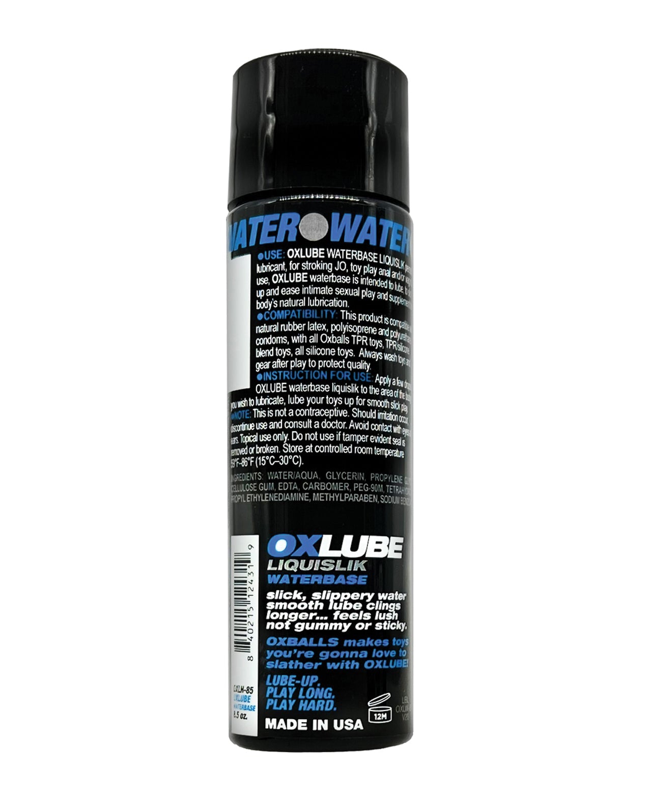 LIQUISLIK Waterbased OXLube 250ml > Lube > Hybrid - Tophatter Daily Deals
