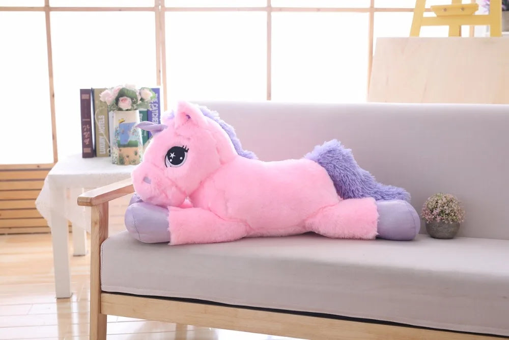 Huge Mystical Unicorn Plush Toy - 110cm Mythical - Tophatter Daily Deals