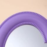 Pink Love Heart-Shaped Cosmetic Mirror Makeup Wall Hanging Mirror Mythical - Tophatter Daily Deals