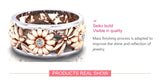 "Sunflower Dream" 925 Sterling Silver Women's Ring Rings - Tophatter Daily Deals