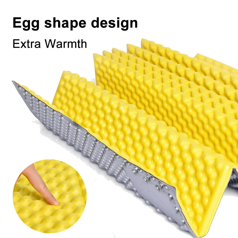 Waterproof Portable Camping Mat Foam Sleeping Pad Yellow Camping & Hiking - Tophatter Daily Deals
