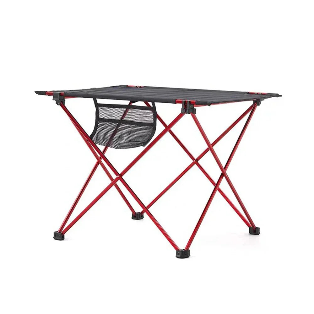 Portable Folding Table Alloy Desk Black Camp Furniture - Tophatter Daily Deals