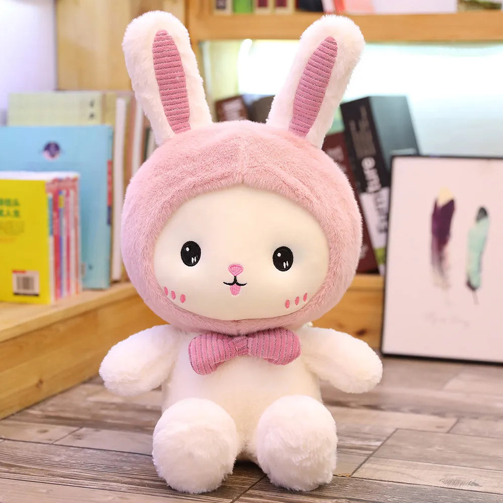 White Rabbit Plush Cosplaying Dinosaur Bear Bunny Animals - Tophatter Daily Deals