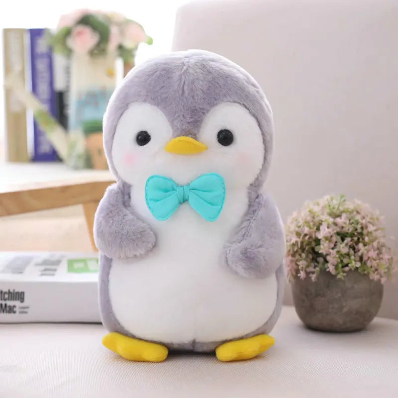 Penguin Matching Couples His 'n' Hers Plush Toys Bowtie Hair Bow Pink Blue Blue Bow Animals - Tophatter Daily Deals