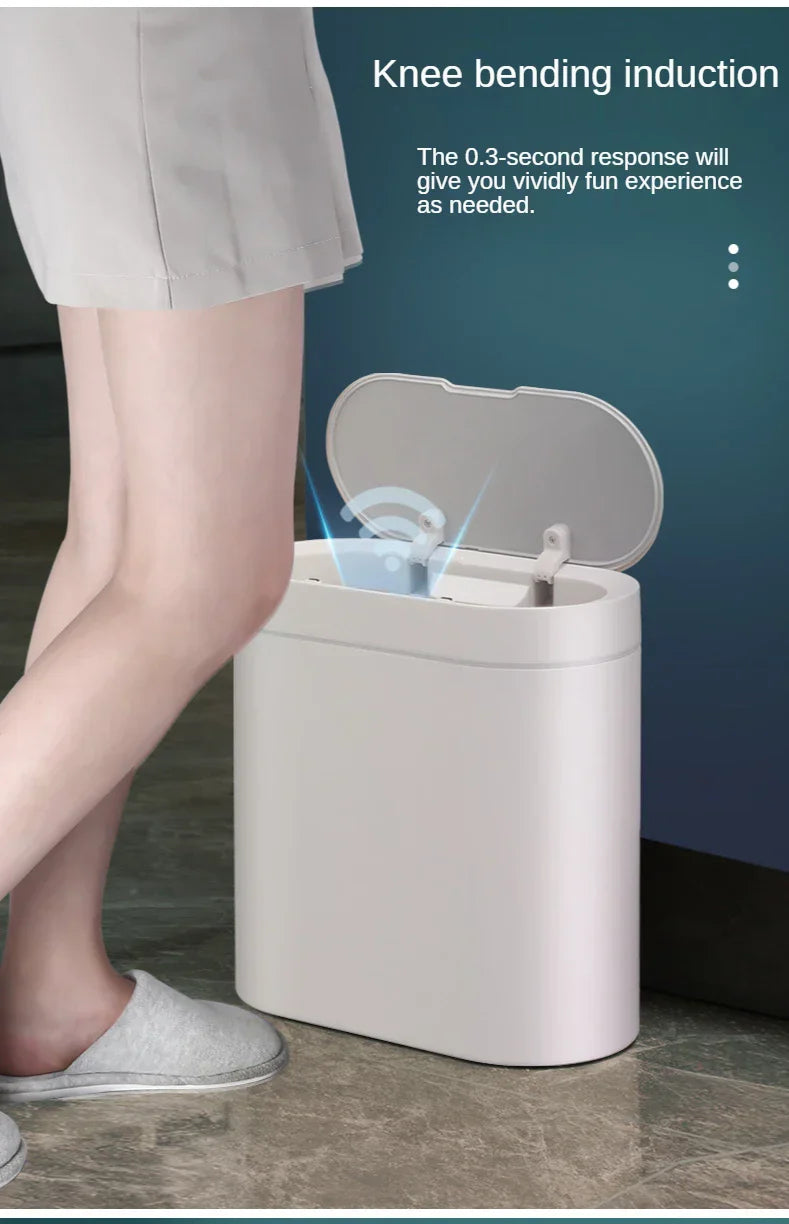 Sensor Trash Can Touchless 8L Kitchen Bathroom Bin Compact - Tophatter Daily Deals
