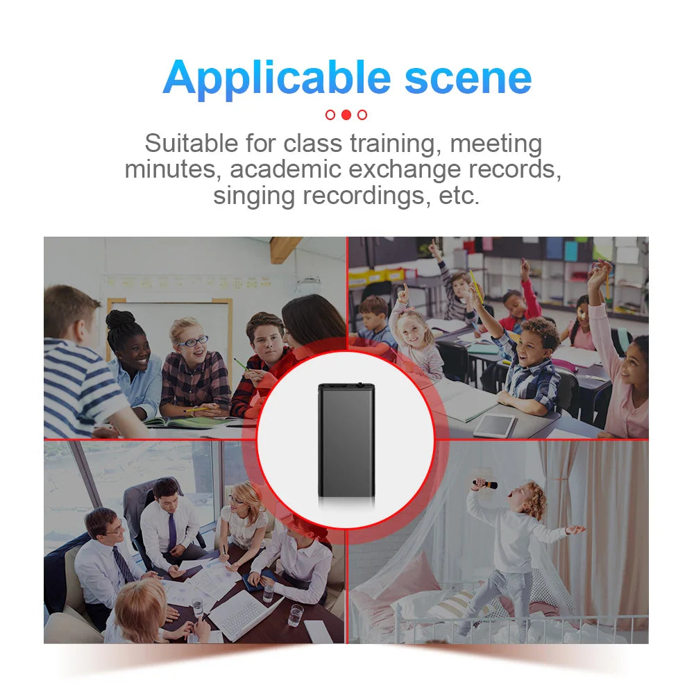 Voice Recorder Ultra Thin Mini Digital Dictaphone Compact - Tophatter Daily Deals