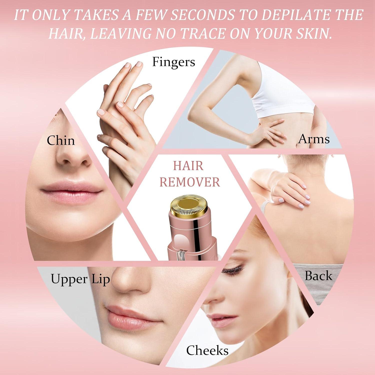 Electric Eyebrow Trimmer - 2 in 1 Eyebrow Razor and Painless Facial Hair Remover Health & Beauty - Tophatter Daily Deals