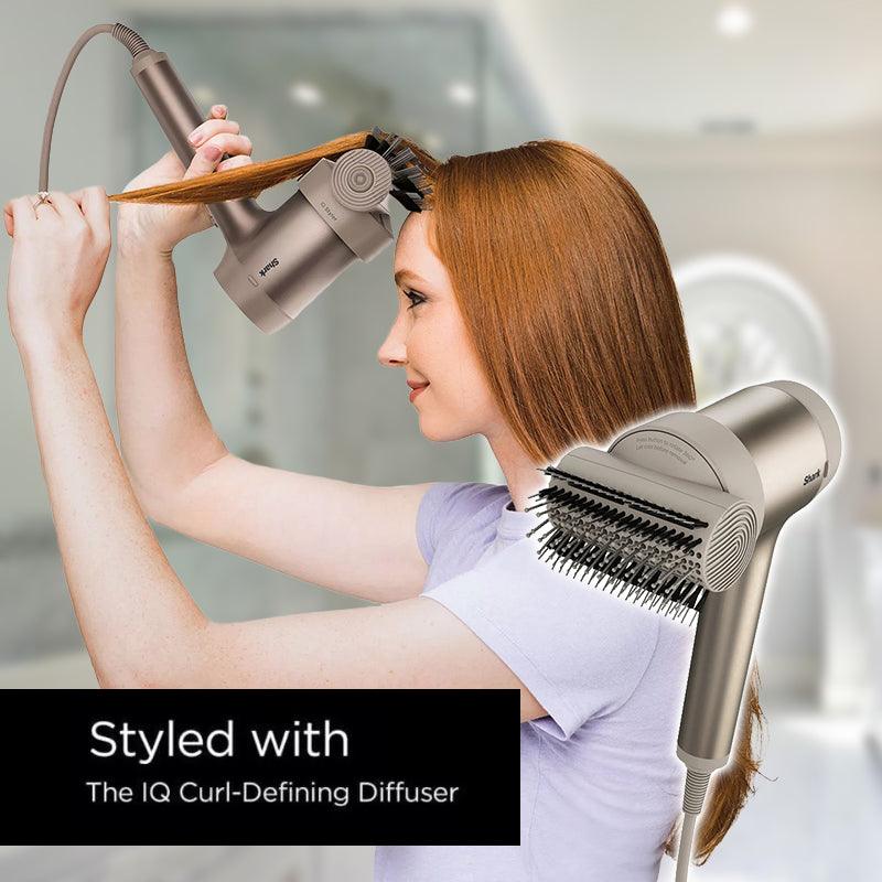 Ion Hair Dryer - Style iQ 1600W Ionic Hair Dryer 3 Styling Tools Stone Personal Care - Tophatter Daily Deals
