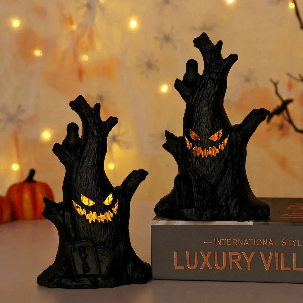 Halloween Decoration Ghost Tree Led Night Glow Ghost Lantern Ghost gadgets - Tophatter Daily Deals