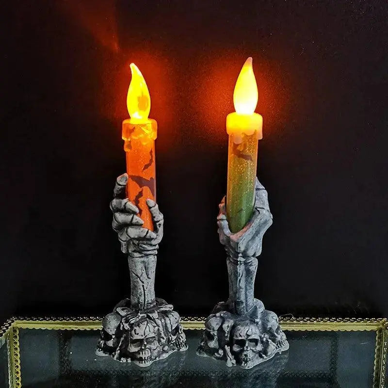 Halloween Skeletons Ghost Party Candles Pumpkin Party Happy Halloween gadgets - Tophatter Daily Deals