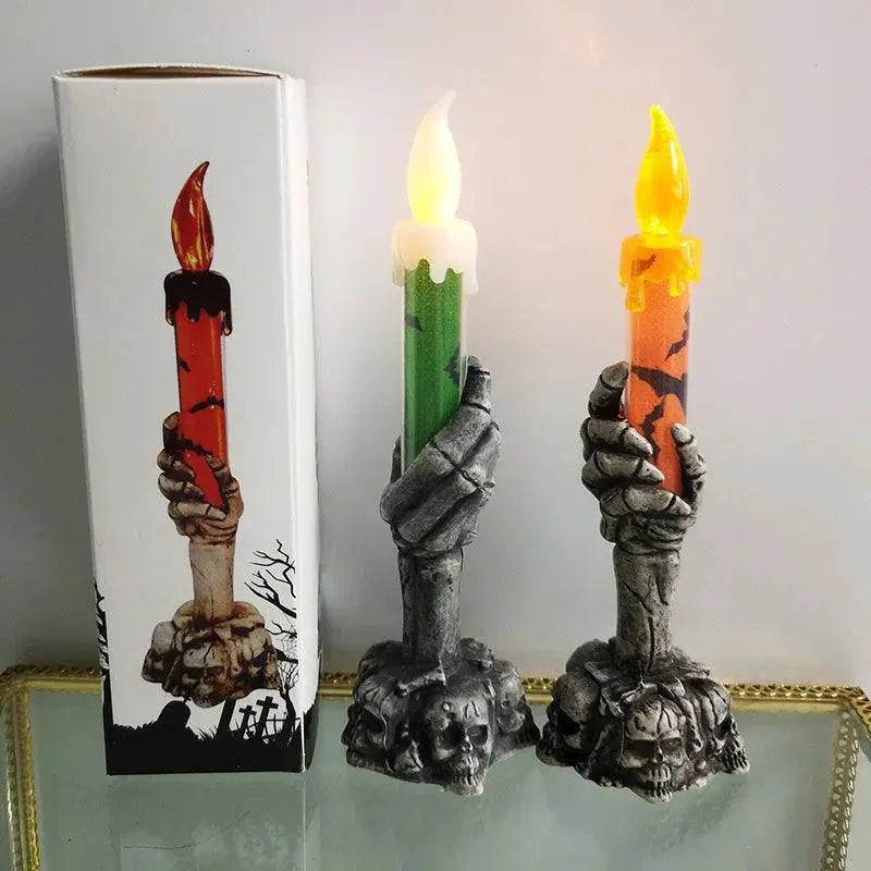 Halloween Skeletons Ghost Party Candles Pumpkin Party Happy Halloween gadgets - Tophatter Daily Deals
