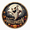 Halloween Wooden Wreath Logo Retro Pumpkin Head Art Decoration, B gadgets - Tophatter Daily Deals