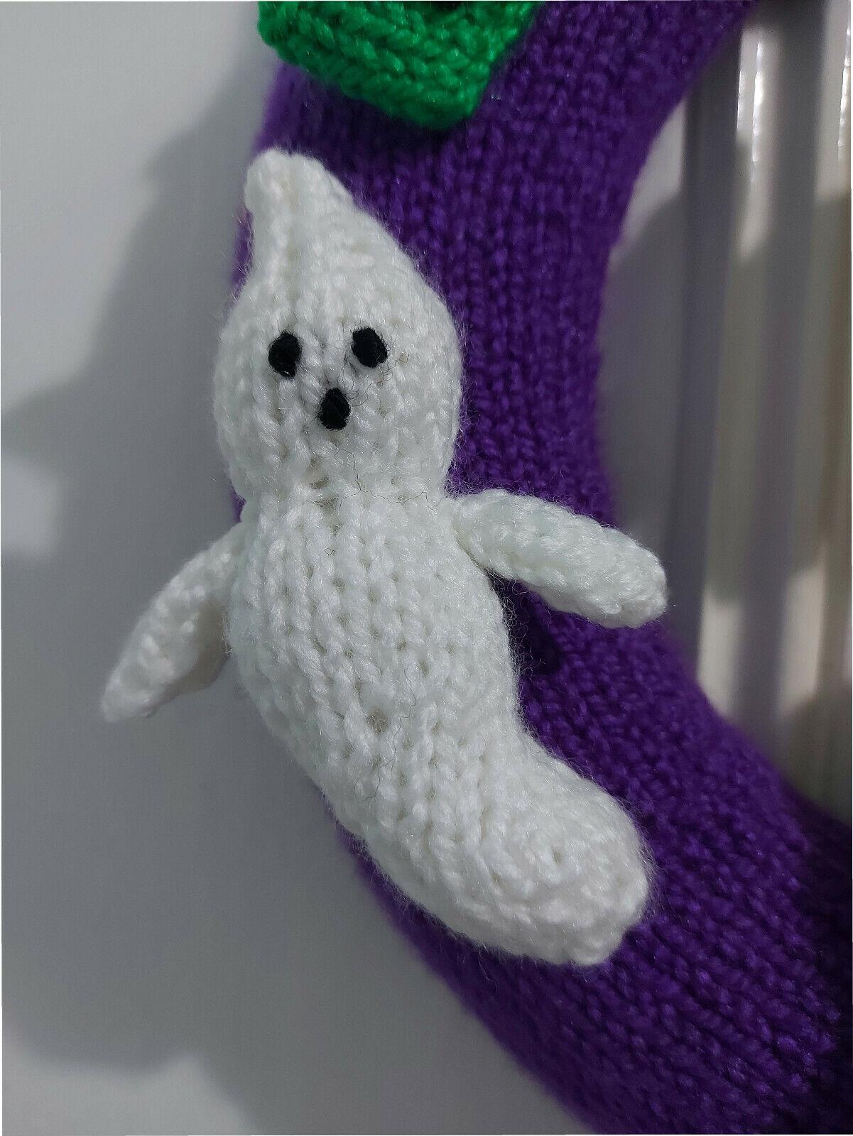 Halloween Door Wreaths UK - KNITTING PATTERN Halloween Wreath Decoration CHUNKY Ghost Spider Bat Apparel & Accessories - Tophatter Daily Deals