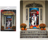 Picture of a Scary Clown - Creepy Clown Door Cover Wall Scene Setter Halloween Decoration Poster Festive & Franchise - Tophatter Daily Deals