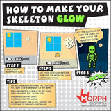 Glow in Dark Costume - Skeleton Morphsuit Boys Girls Halloween Fancy Dress Costume Festive & Franchise - Tophatter Daily Deals