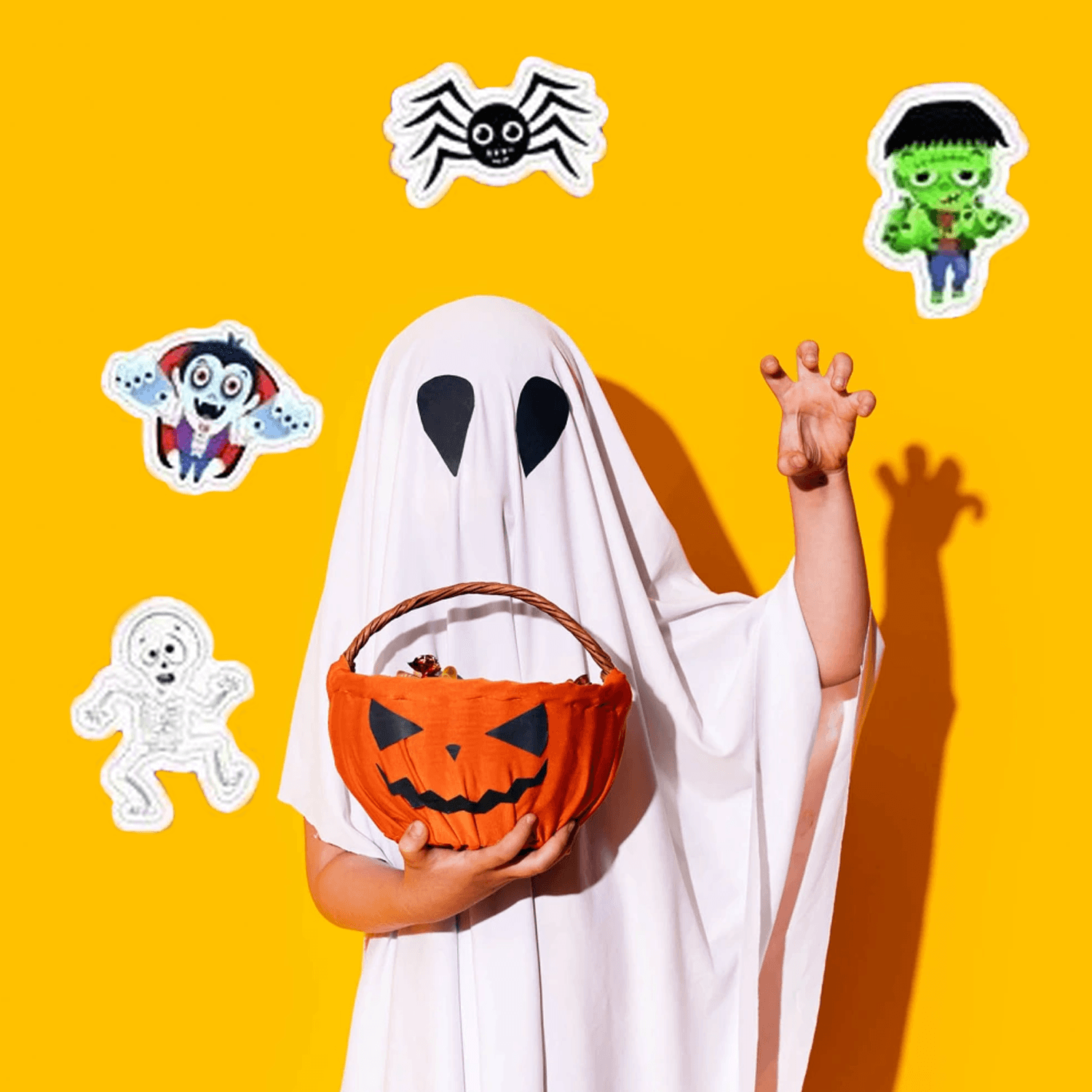 Halloween Stickers UK - 12 Packs Halloween Spooky Stickers Trick or Treat Party Bag Fillers Apparel & Accessories - Tophatter Daily Deals