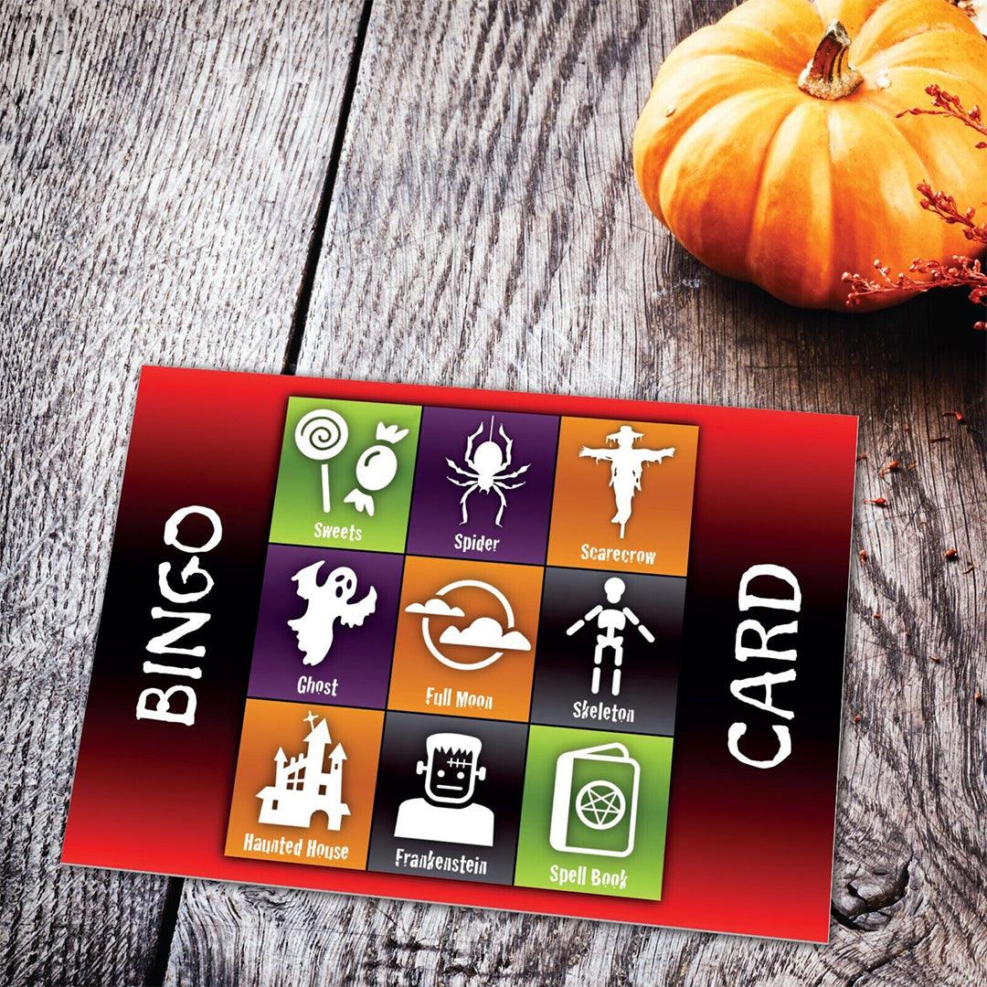Halloween Bingo Card - Halloween Party Game Up-to 20 Players Includes Caller Box Indoor Games - Tophatter Daily Deals