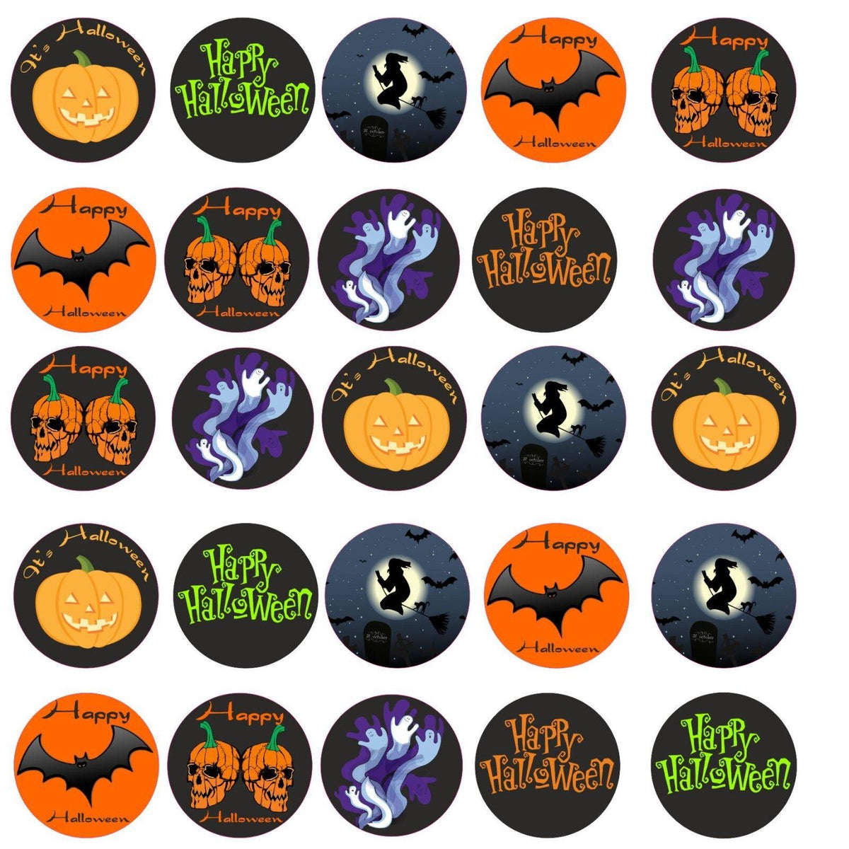 Paper Halloween Bags - 26 Happy Halloween Orange Striped Bags & 26 Stickers for Trick Or Treat Party - Tophatter Daily Deals